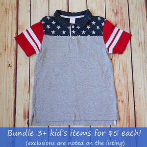 Gymboree Patriotic Polo Size 7